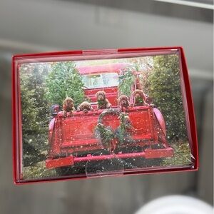 Leanin Tree Dogs in Truck Christmas Holiday Cards (10 cards with envelopes)